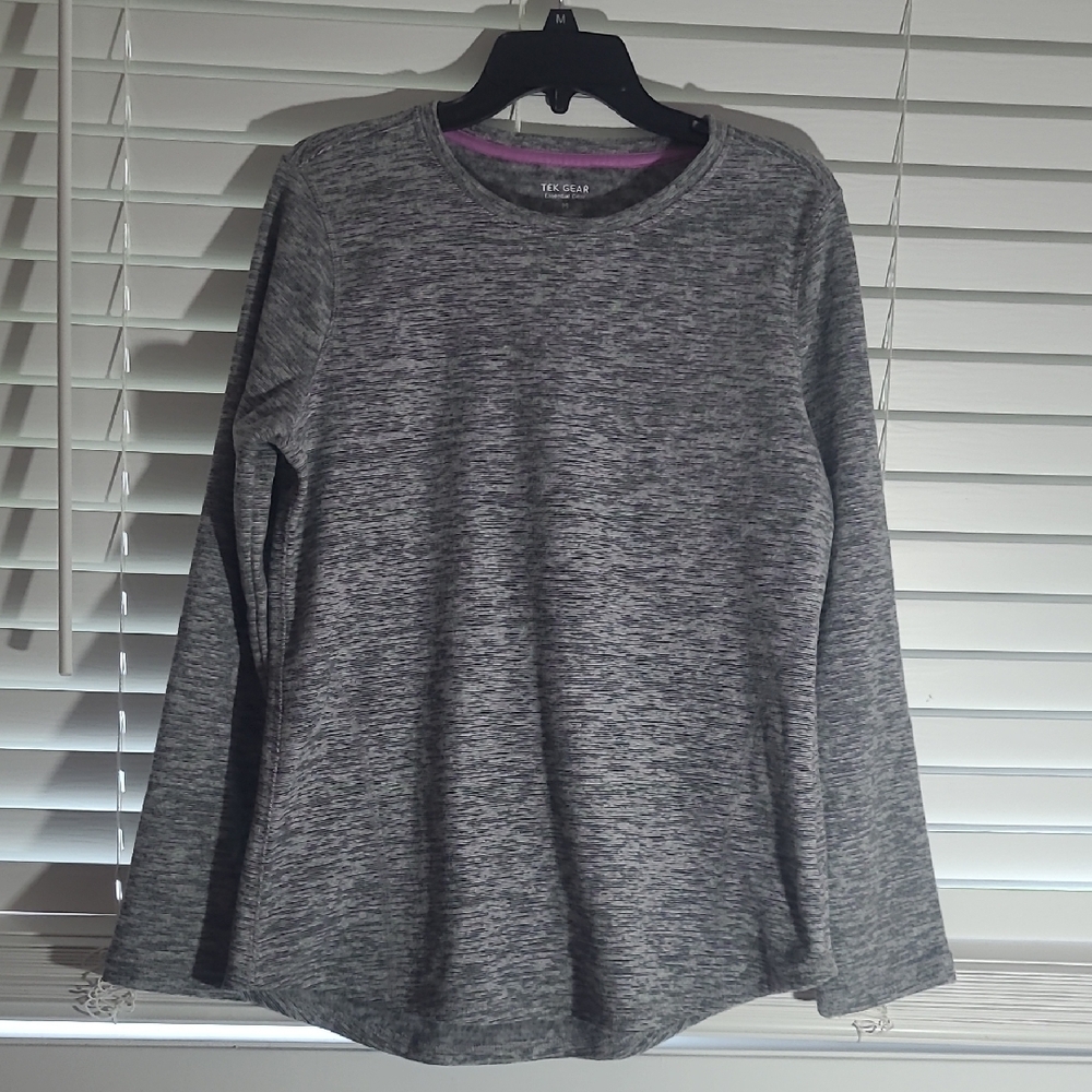 Faded Glory Women's Gray Long Sleeve Top